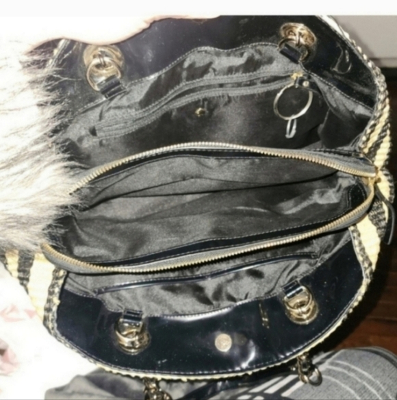 🍁🍂RARE HTF VINTAGE KATE SPADE NEW YORK Raffia Shoulder Bag - Picture 10 of 10